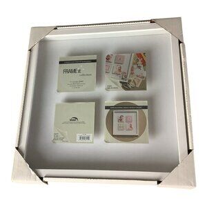 Frame‎ It Collection 14" X 14" Floating Image Design Picture Frame White